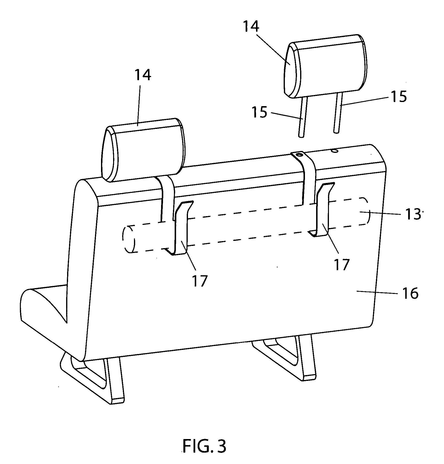 Mounting system for umbrella strollers