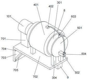 An automatic fire extinguishing device for corridor fire detection