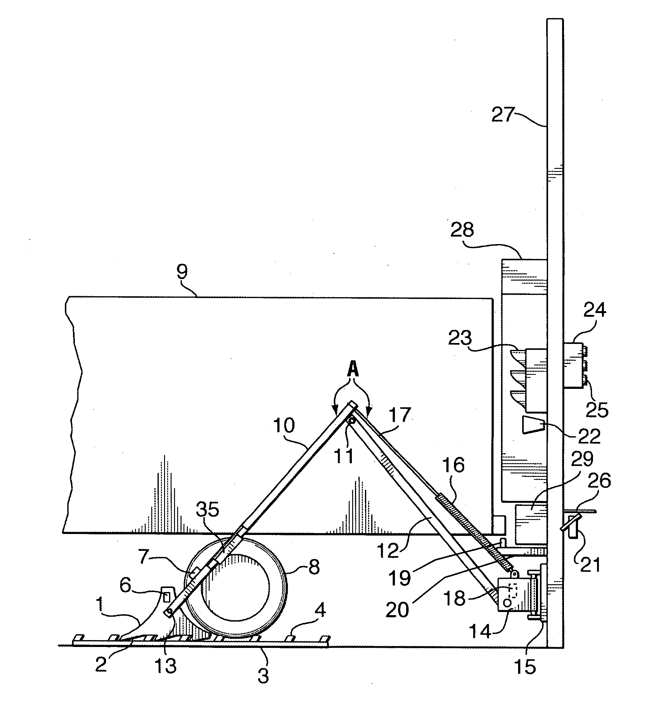 Wheel chock restraint system