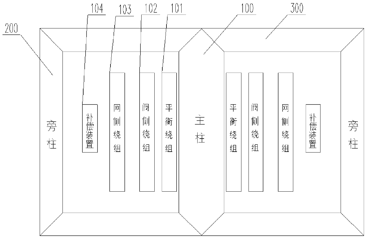 Single-phase series transformer and power flow control system