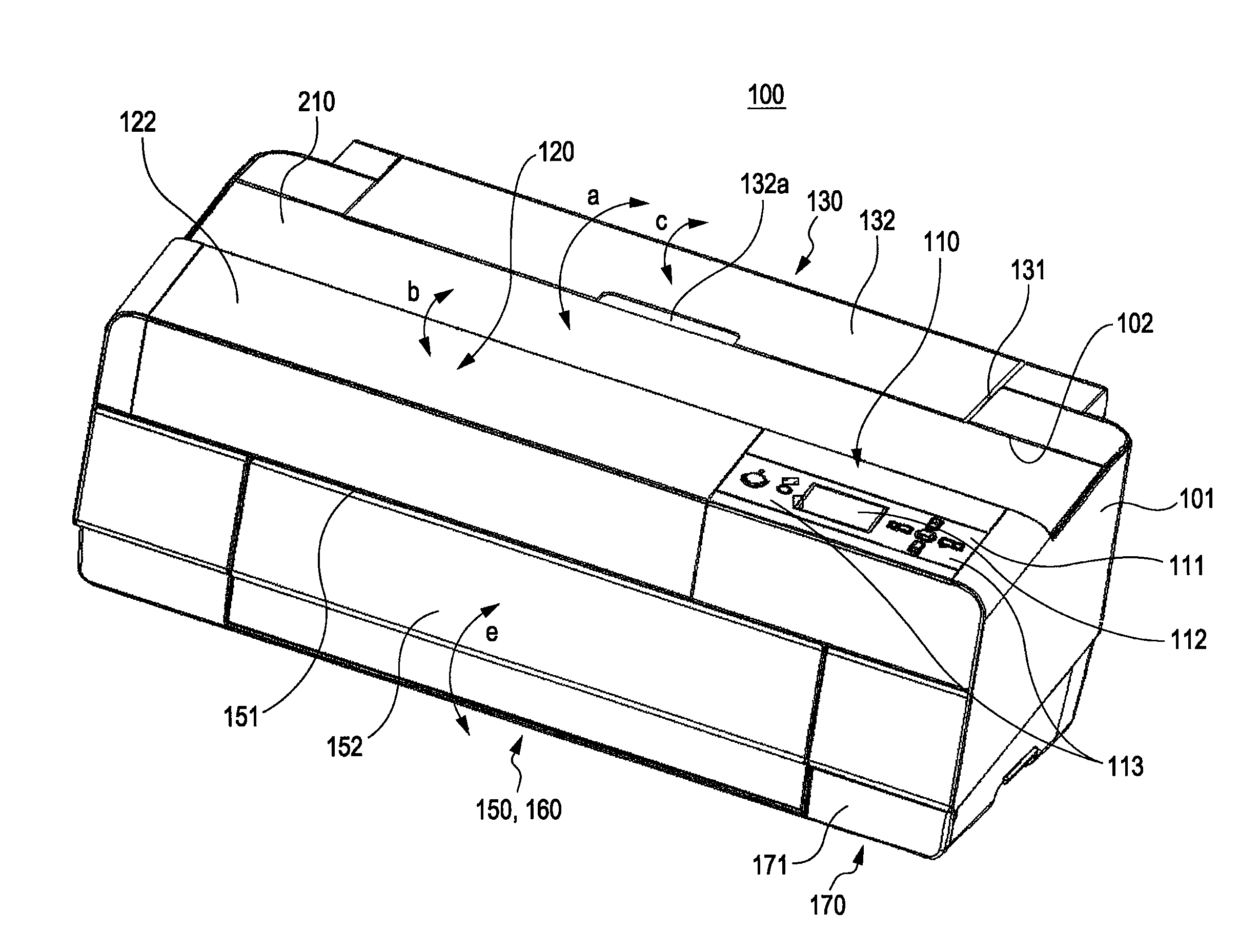 Component accommodating case and electronic apparatus