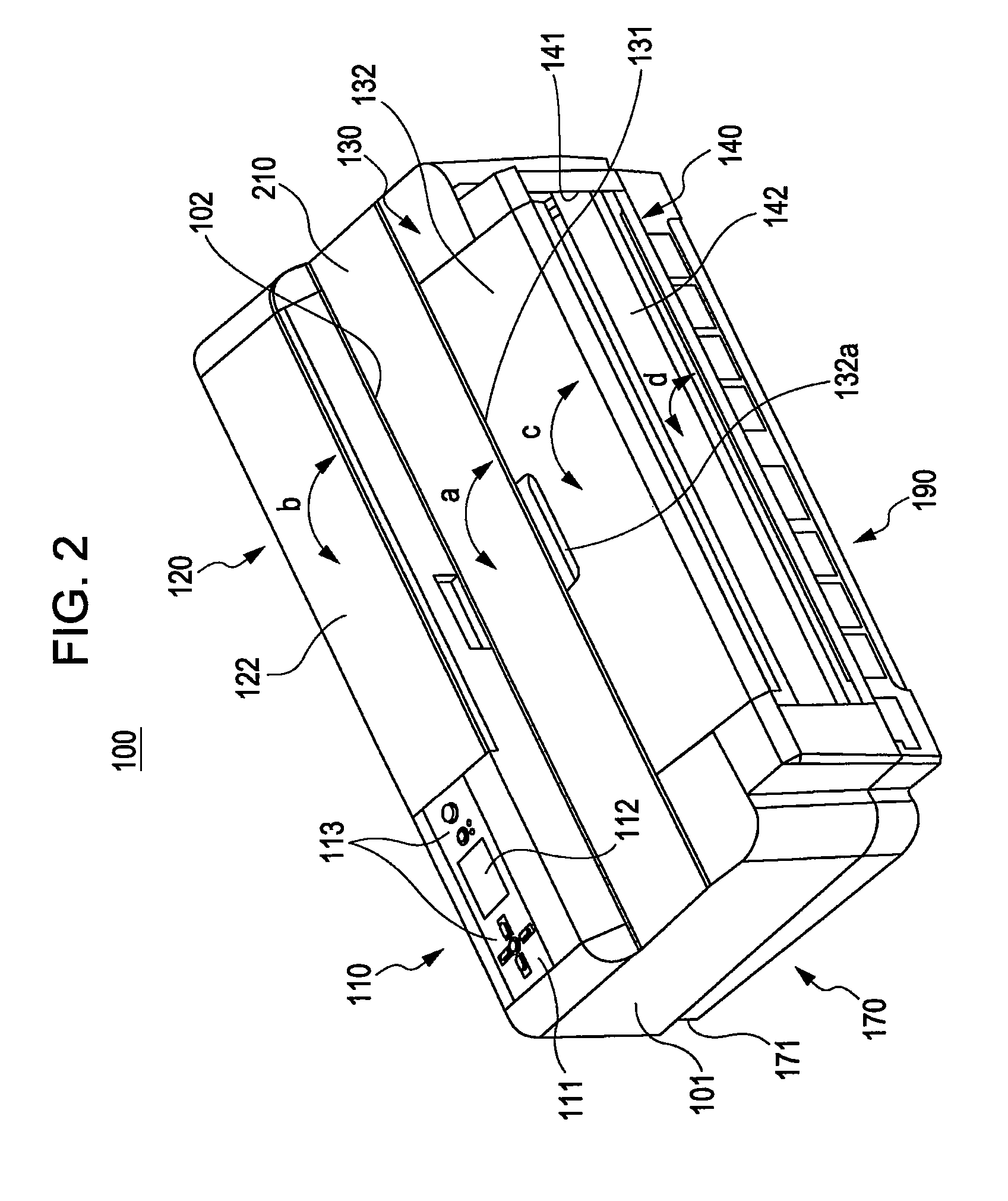 Component accommodating case and electronic apparatus