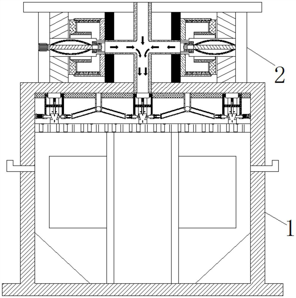 Environment-friendly sewage treatment equipment based on biological contact