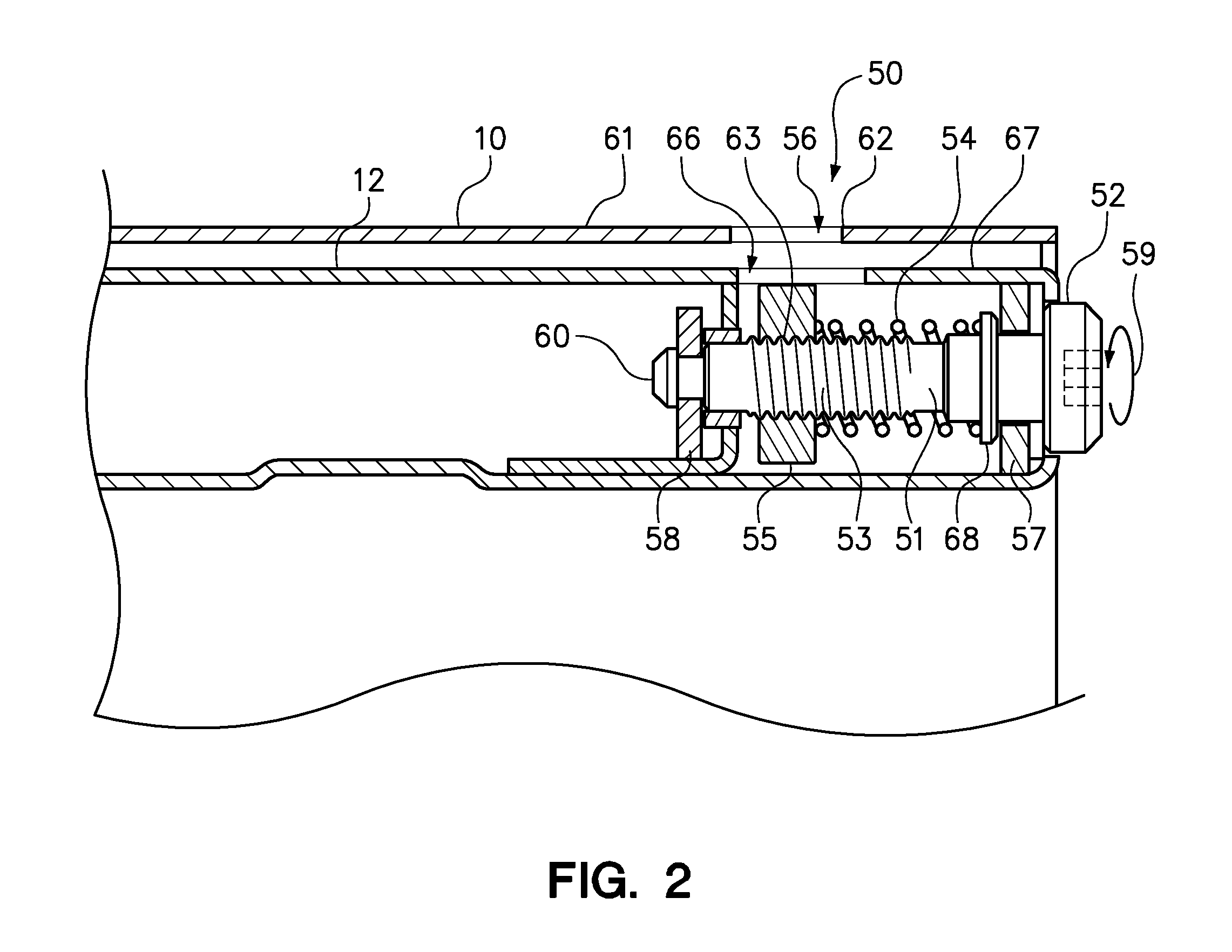 Variable latch to position a sub-chassis within a chassis