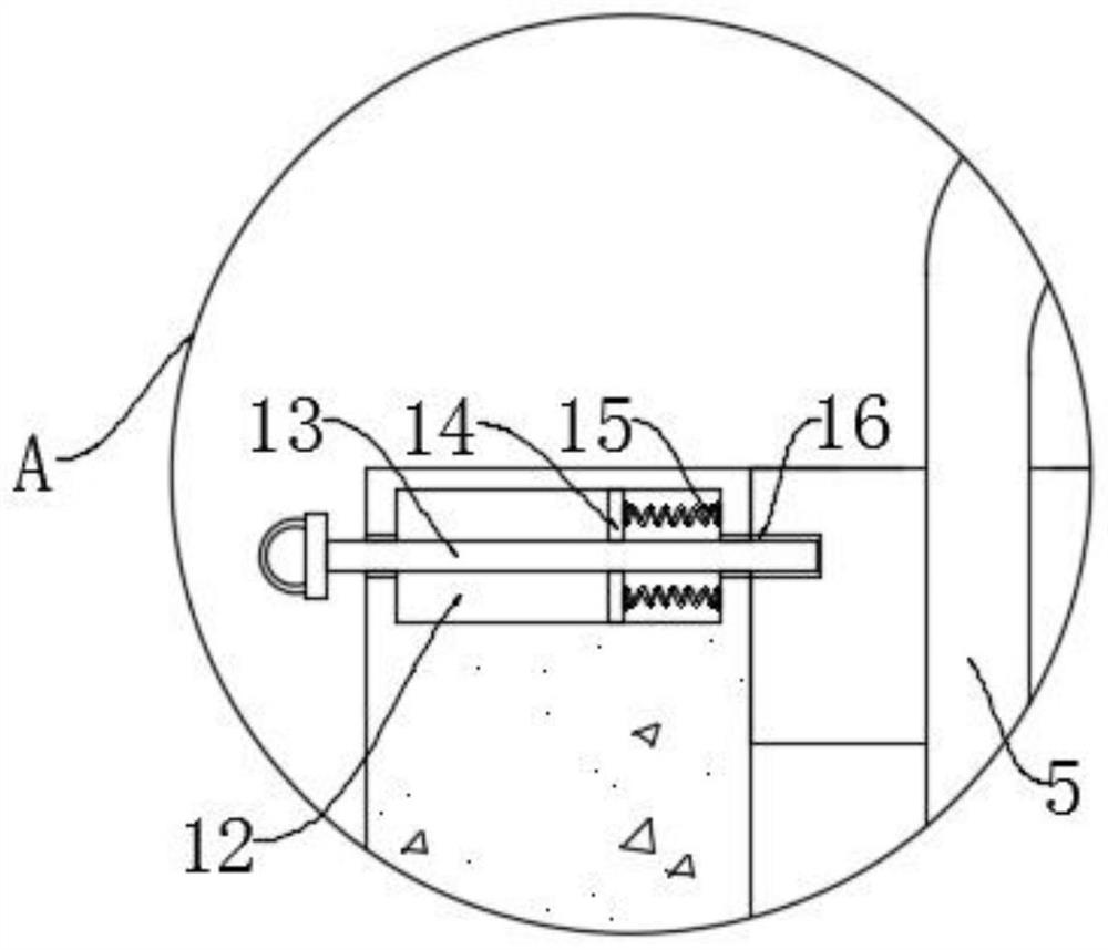 Plastic concrete diaphragm wall seepage failure gradient quality detection test device