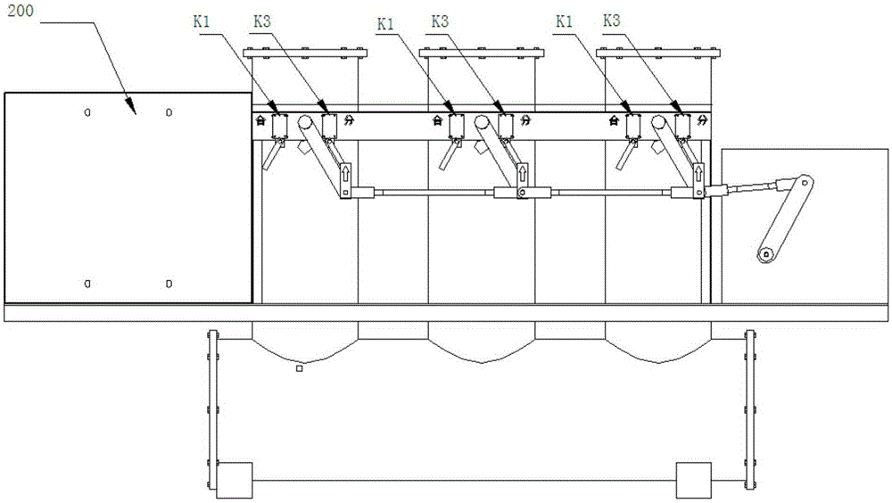 GIS breaker contact opening and closing condition monitoring system