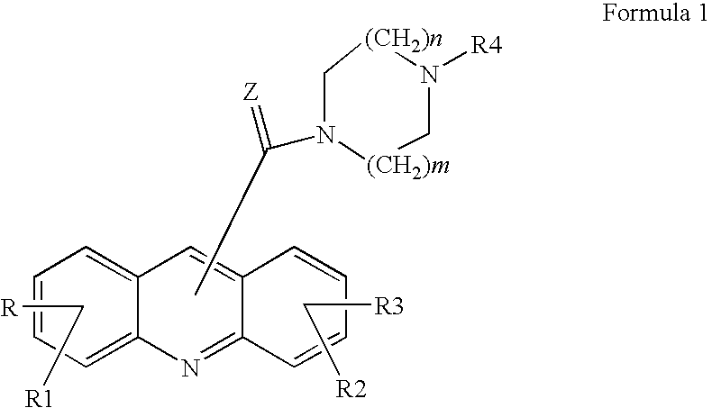 Acridine derivatives and their use as medicaments