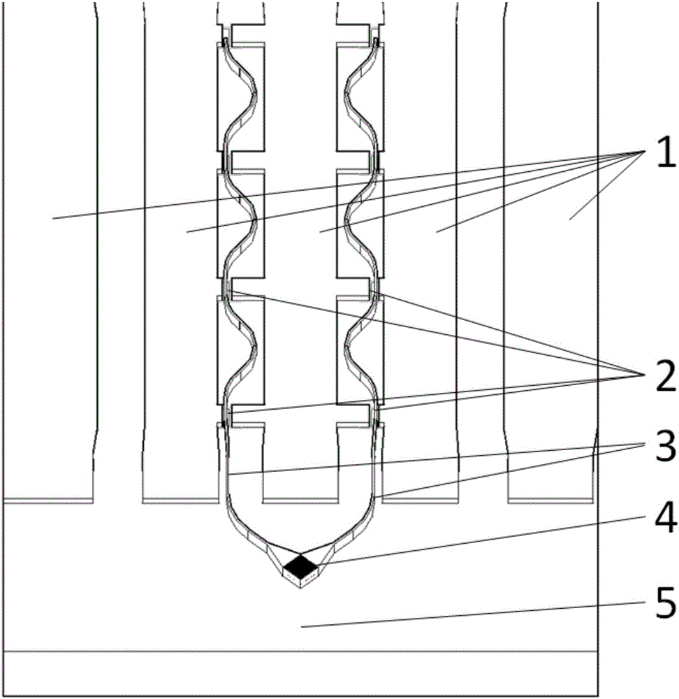 Traveling wave photoelectric detector integrated with polarization coupling processing