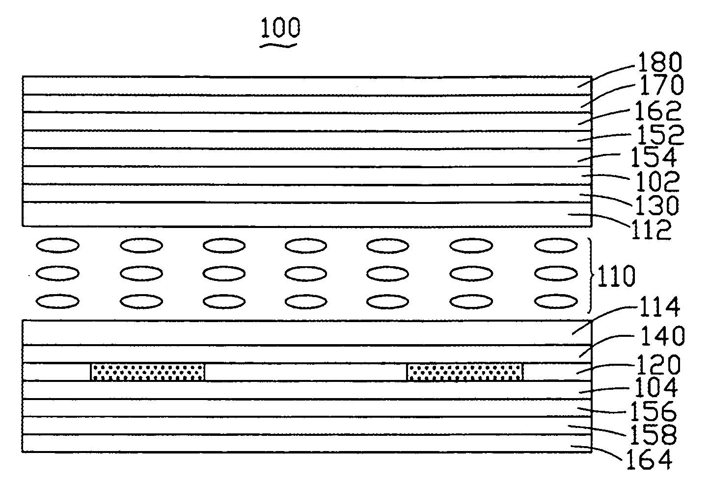 Transflective display device