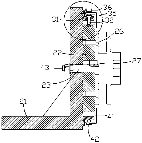 Clamping clamp for circumferential uniform machining of grooves in cam surface of swing sliding base