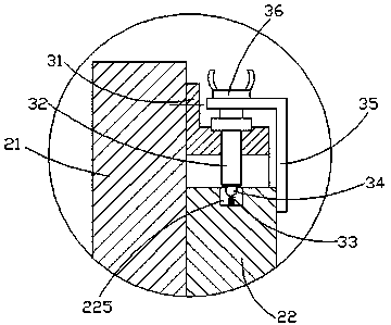 Clamping clamp for circumferential uniform machining of grooves in cam surface of swing sliding base