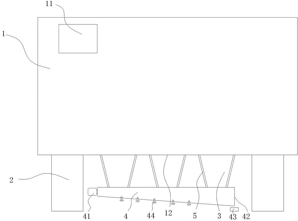 Settling material collecting device