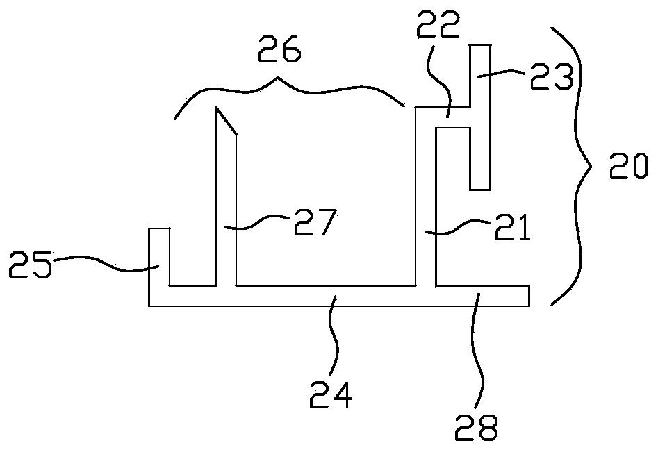 Mounting component of decorative sheet