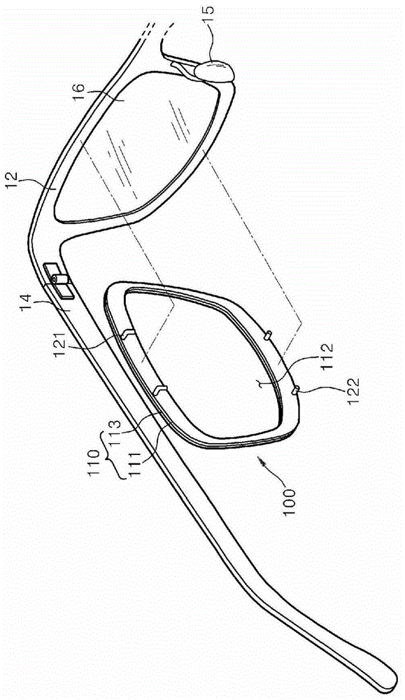 Medication carrier device attachable to eyeglasses