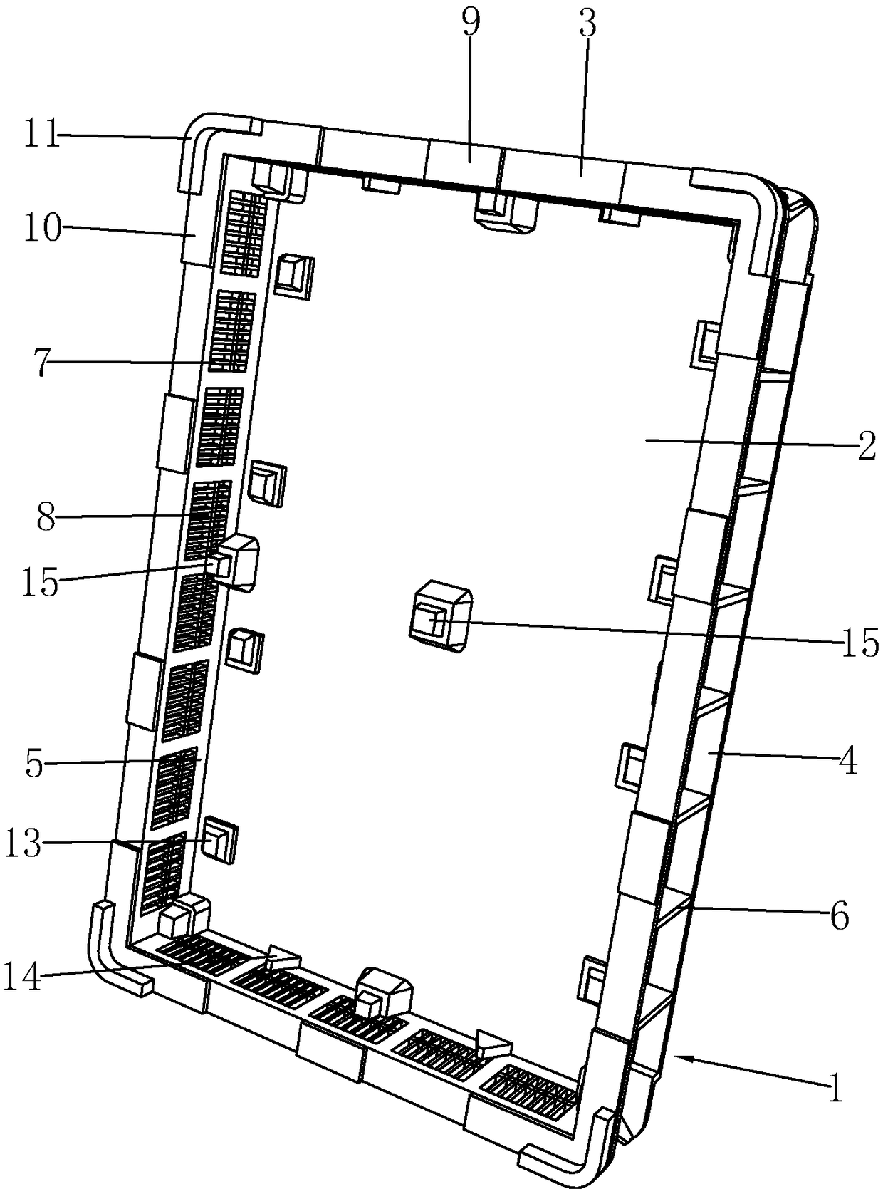 Potable rectangular frame and sterilizing method thereof