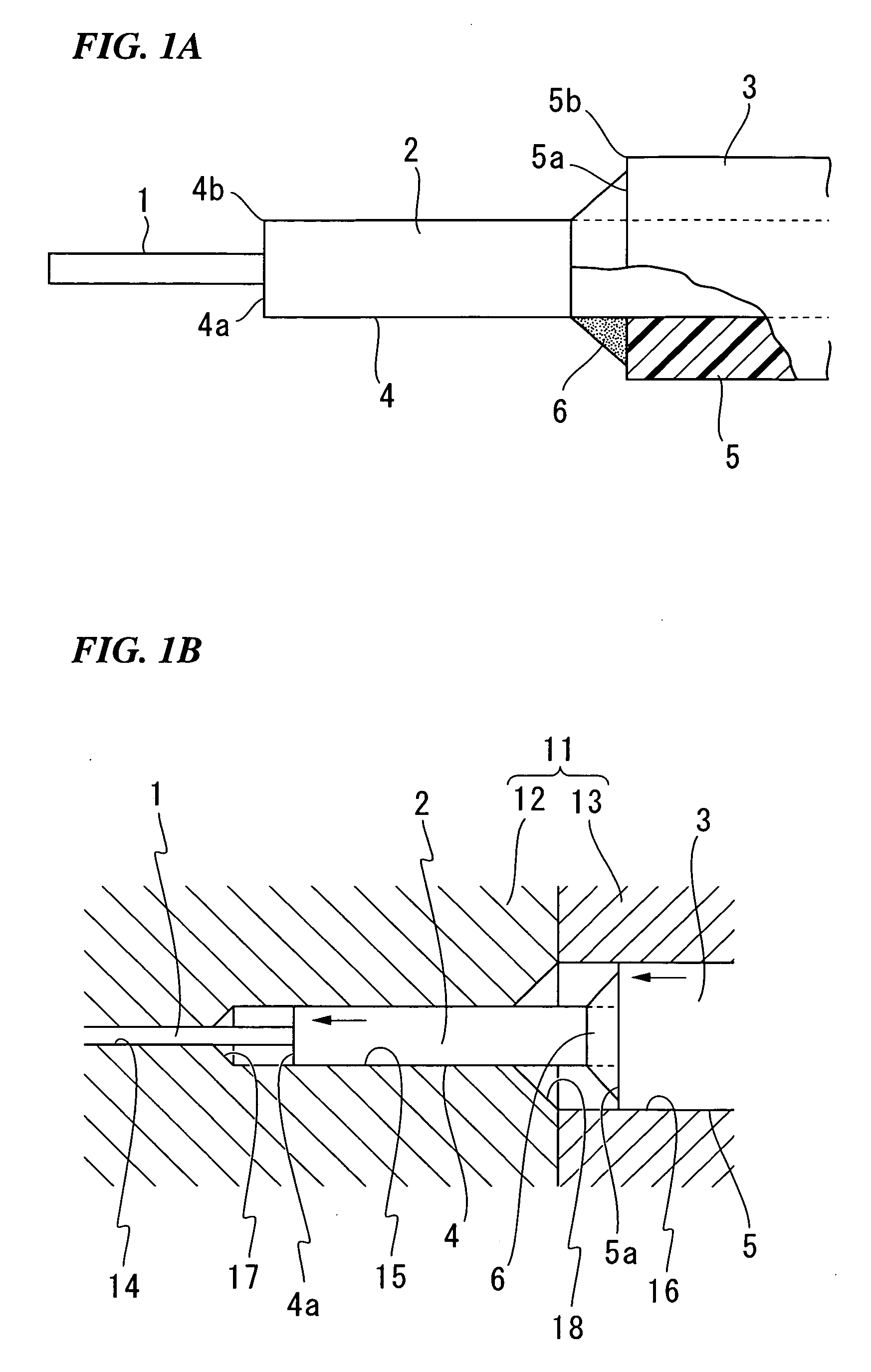 Method of producing a ferrule with an optical fiber