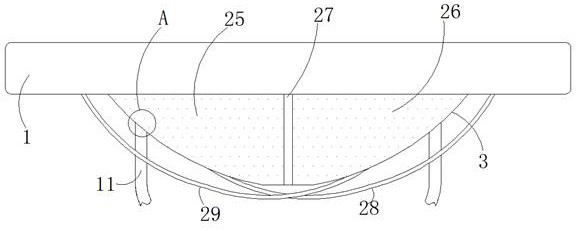 Head prostrating type supporting device for ophthalmology retina postoperative recovery