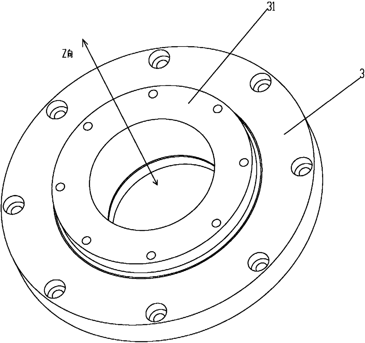 A flexible double-drive gantry structure