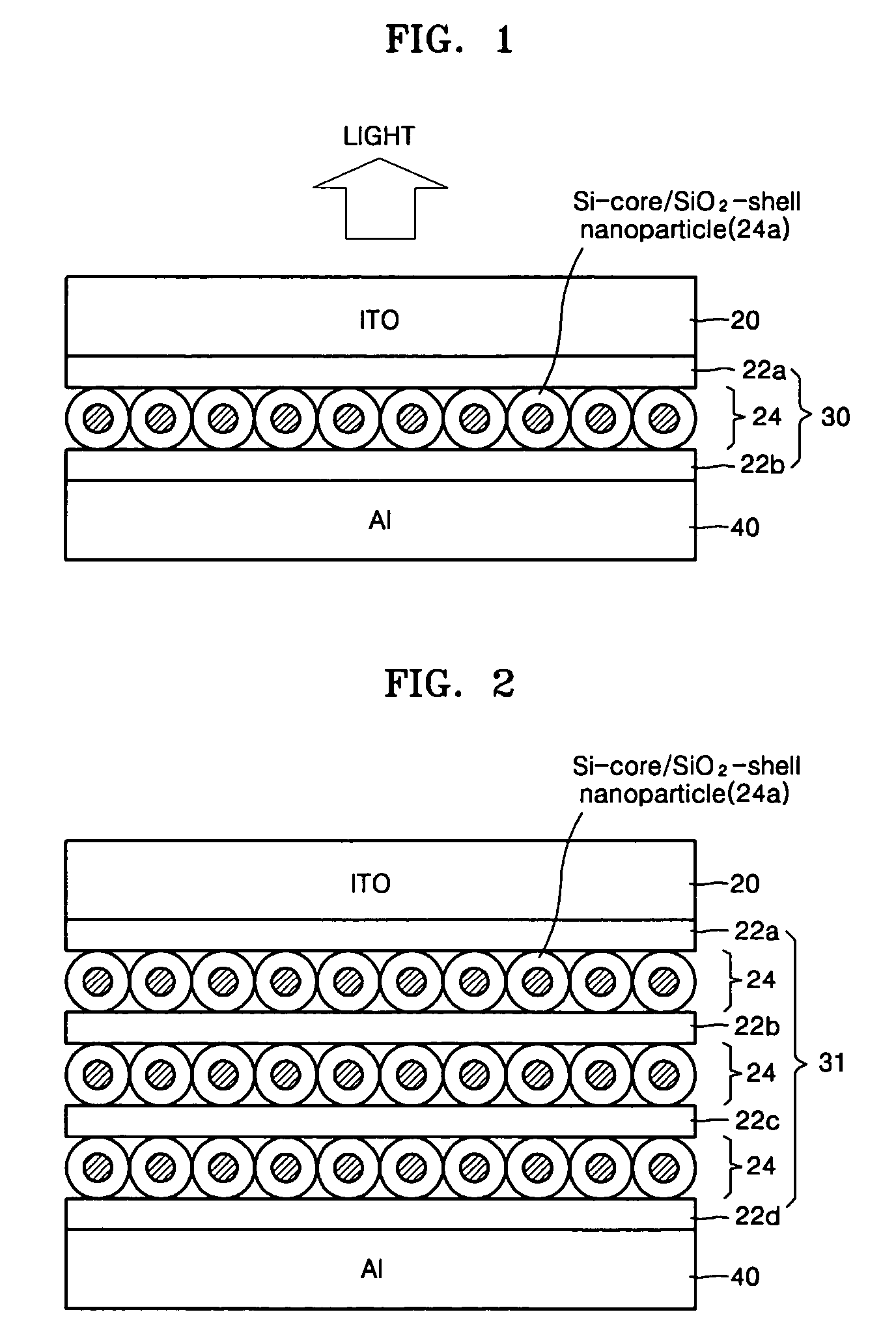 Nanoparticle electroluminescence and method of manufacturing the same