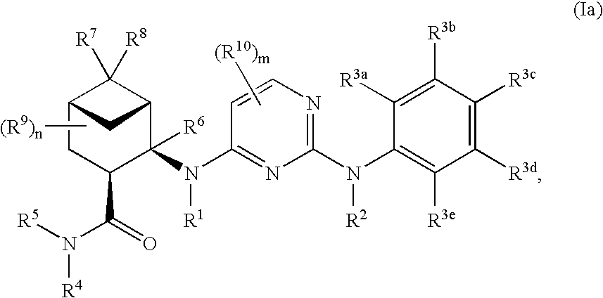 Pinane-substituted pyrimidinediamine derivatives useful as axl inhibitors