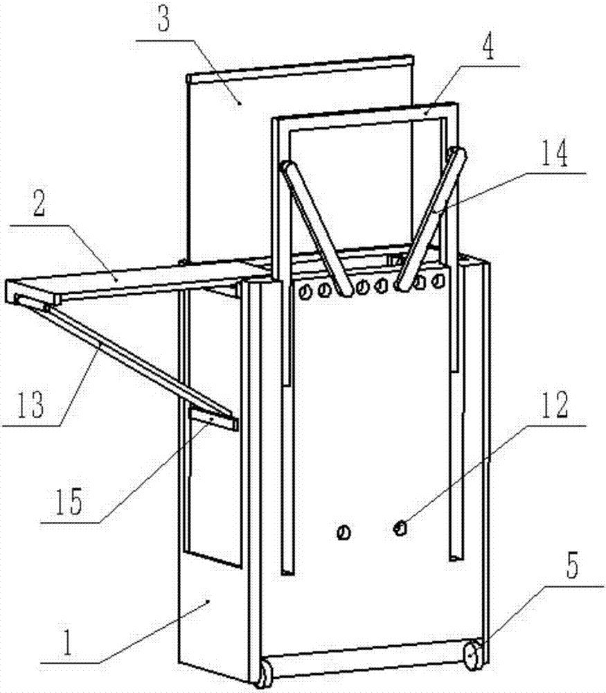 Portable luggage-case-type multifunctional drawing stand