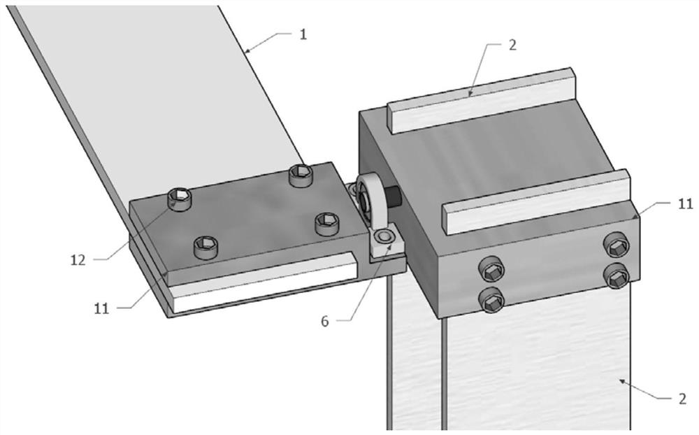 A wind tunnel experimental device for three-degree-of-freedom coupling vibration under high wind attack angle