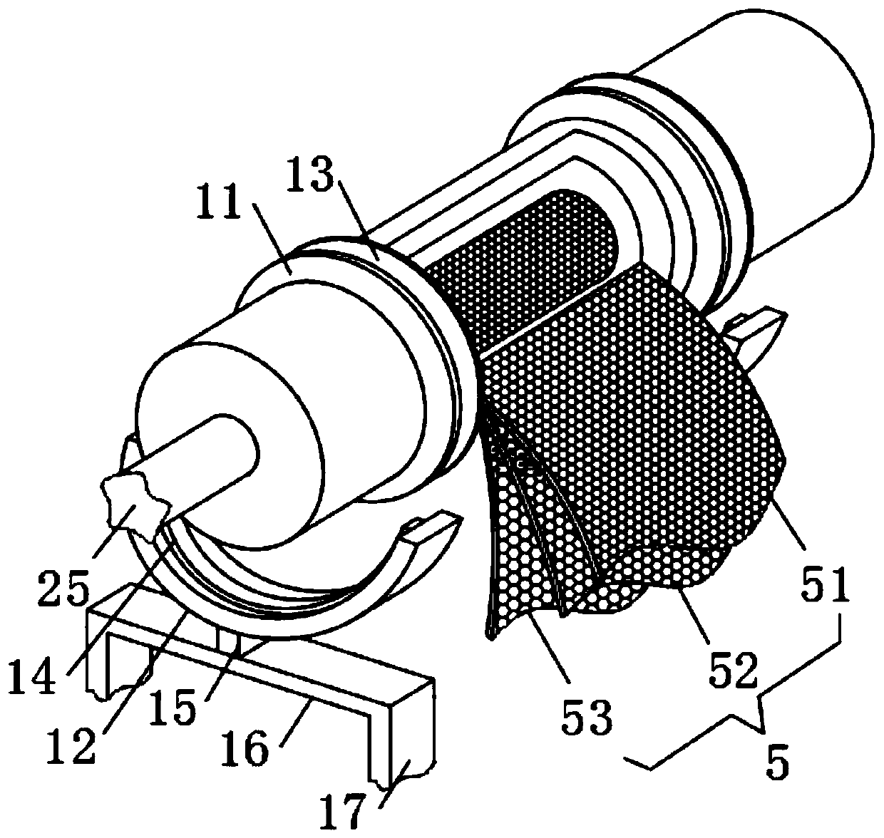 Multilayer filtering device suitable for saline-alkali soil