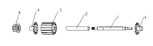 Novel series excited machine double-insulation structure