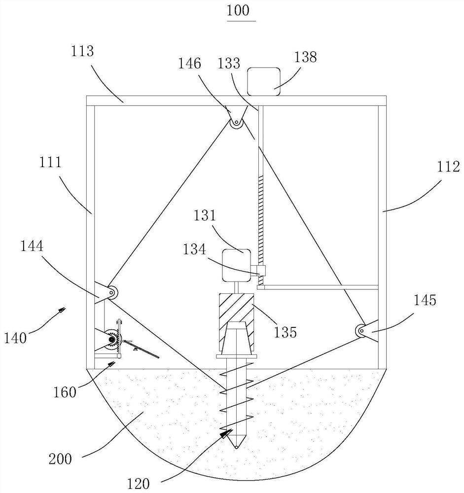 A separate vegetation planting auxiliary device and method suitable for soft soil