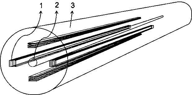 Vector light field regulation and control optical fiber based on nanometer grating array