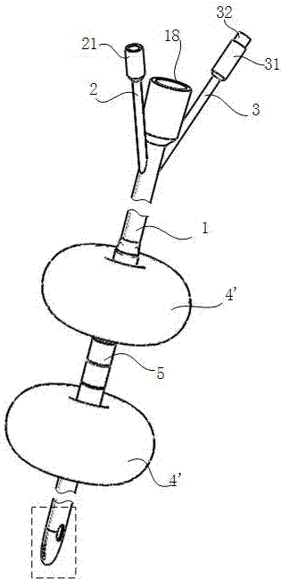 Hyperthermic intraperitoneal perfusion drainage tube capable of being sealed at both ends