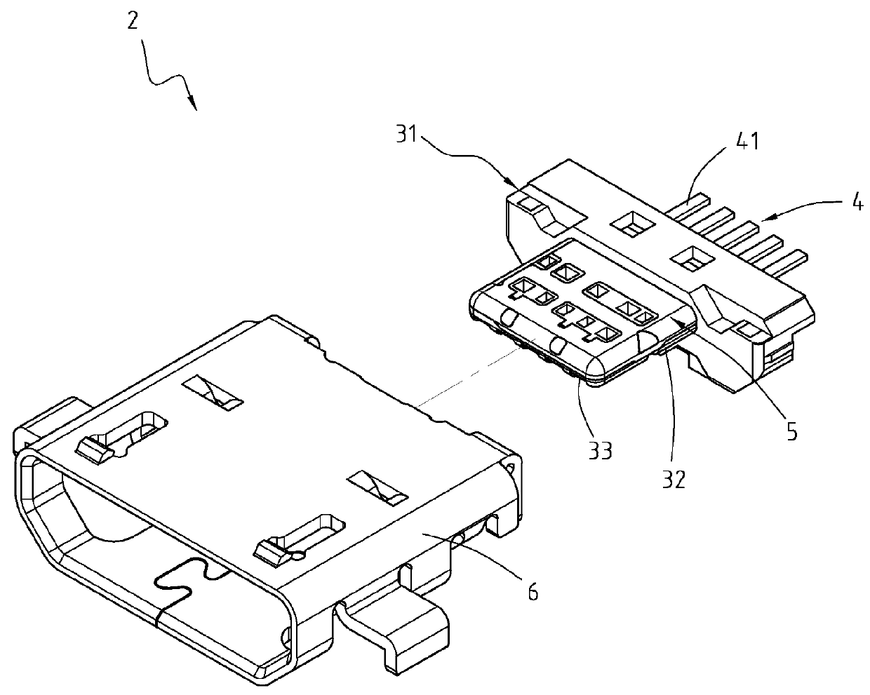 Connector receptacle