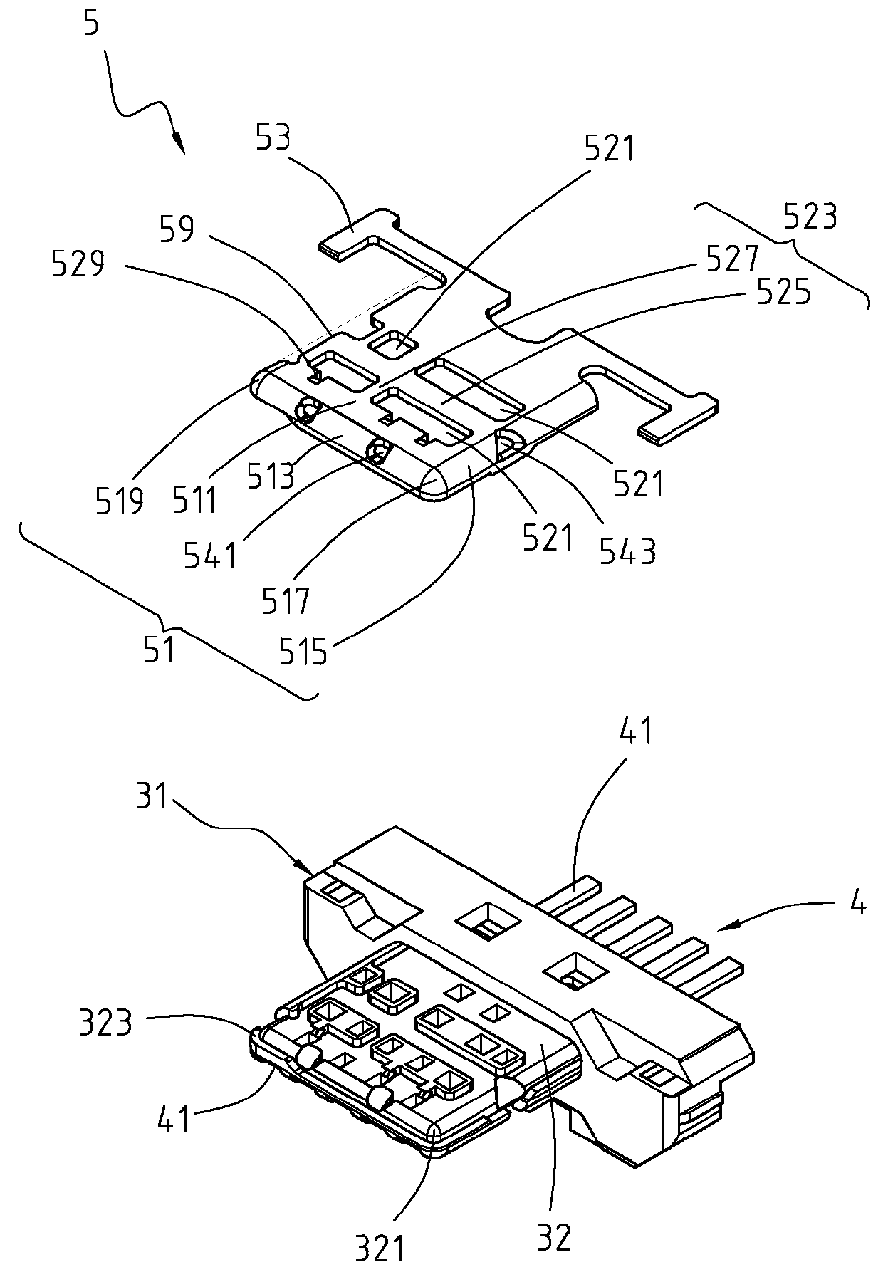 Connector receptacle