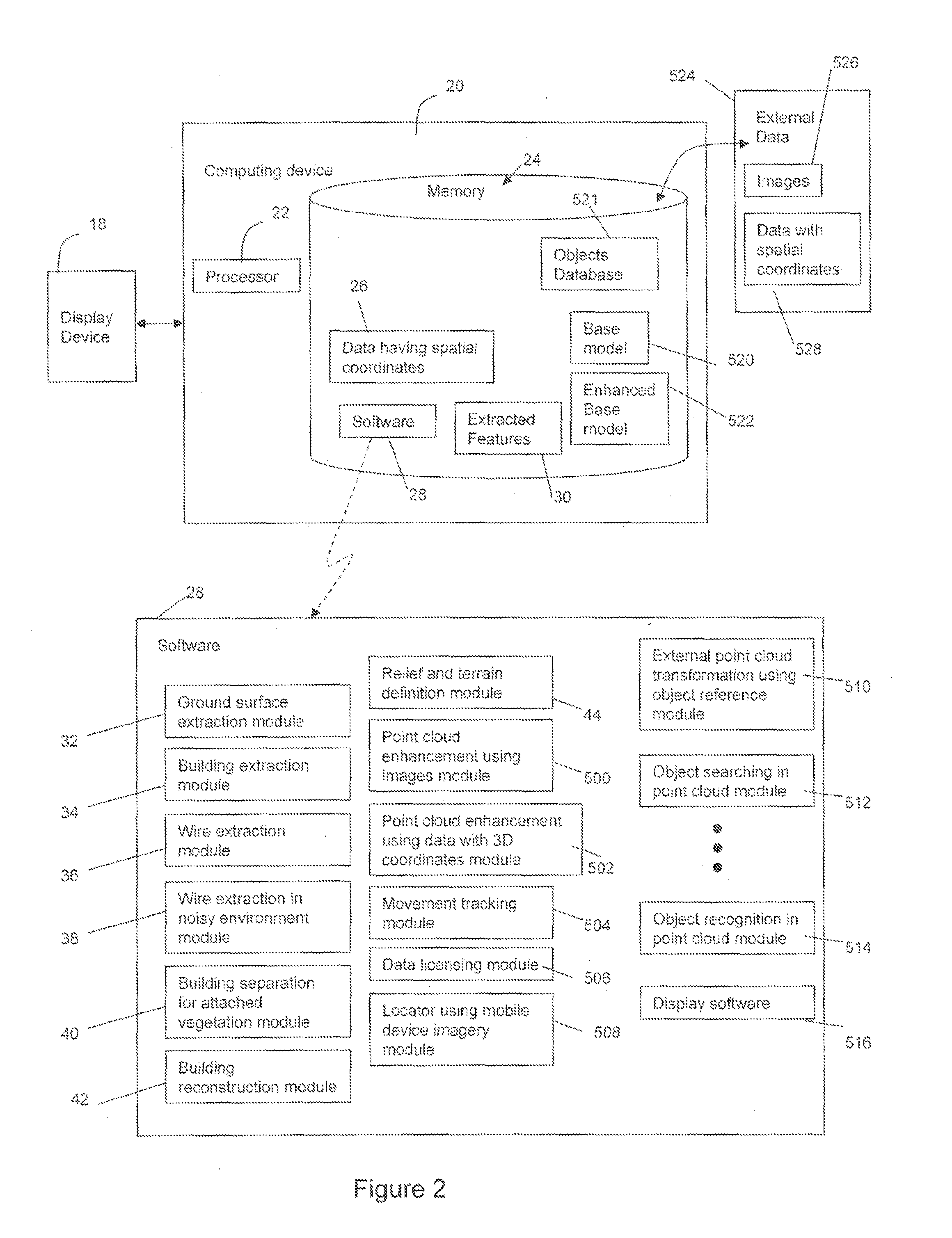 System and Method for Displaying Data Having Spatial Coordinates