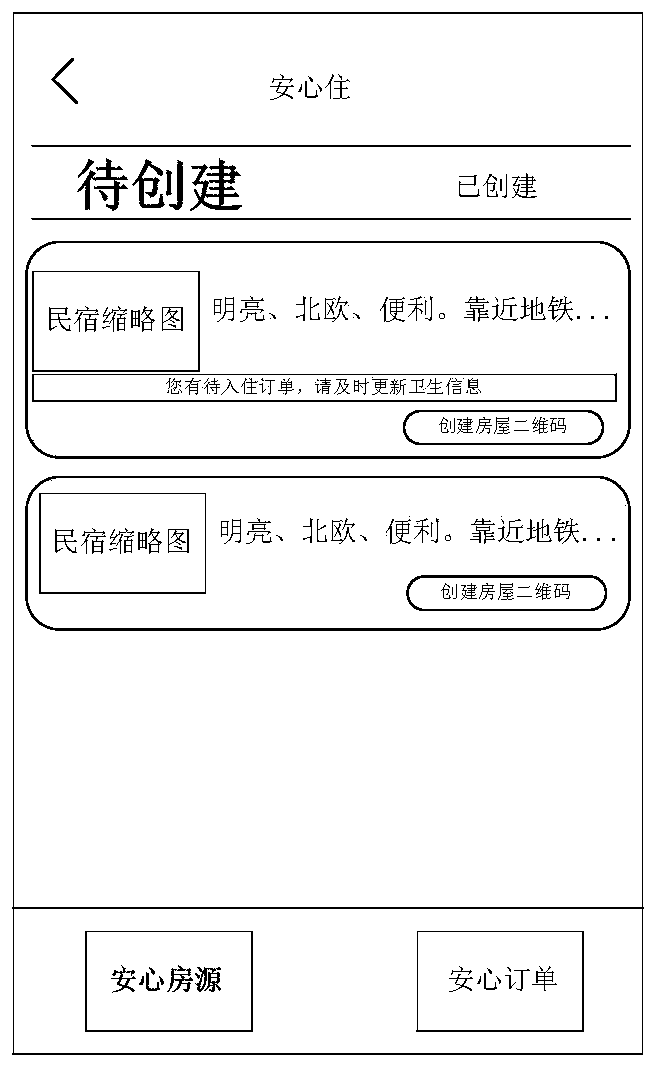 House two-dimensional code generating and processing method and merchant data processing method and system