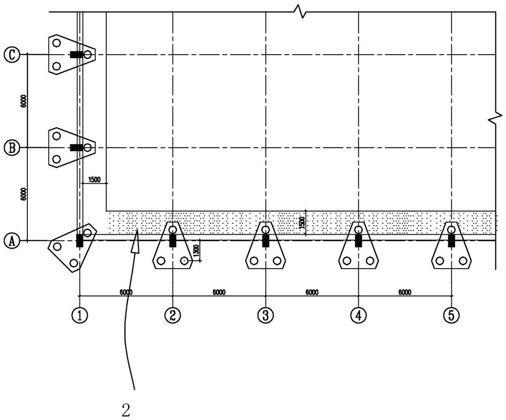 Construction method for adding pile foundation in existing building