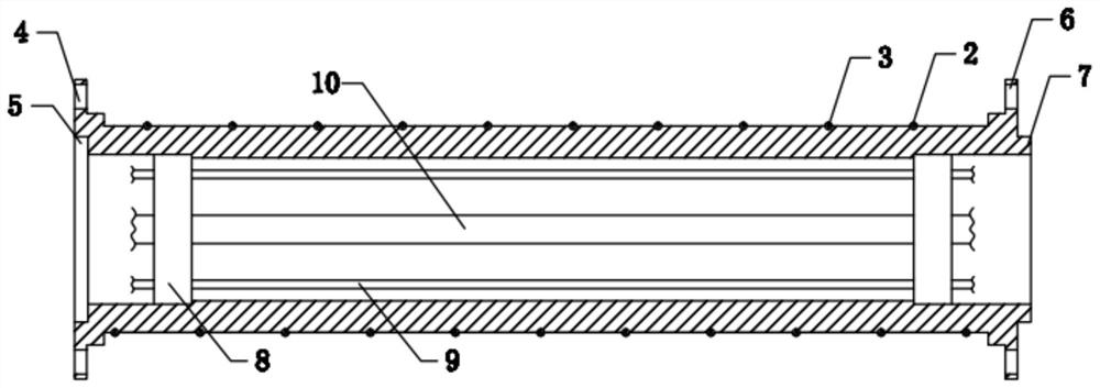 Spiral flow drag-reducing fluid transport pipeline for petrochemical fluid heat exchange