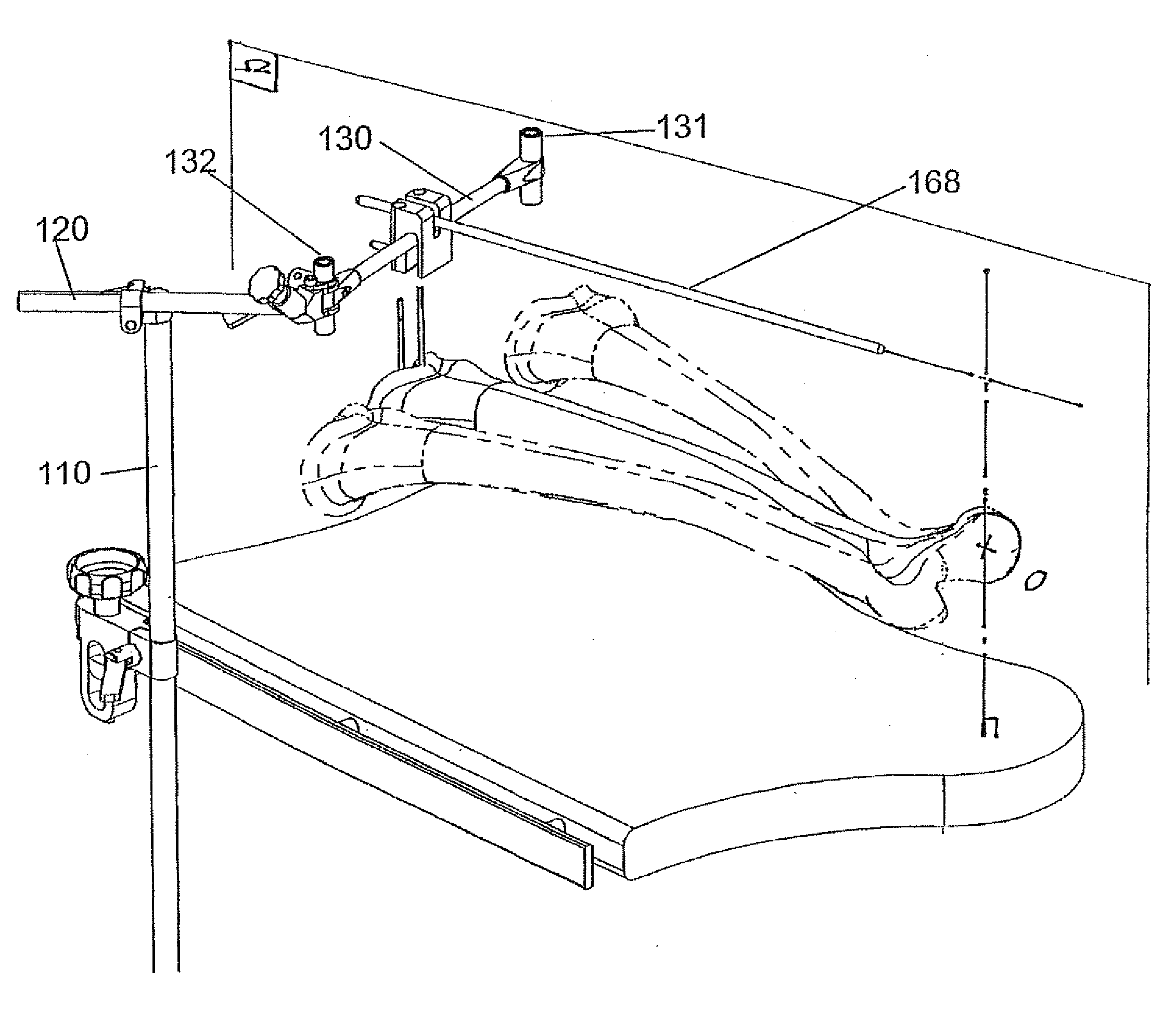 Sighting instrument for determining the mechanical axis of the femur