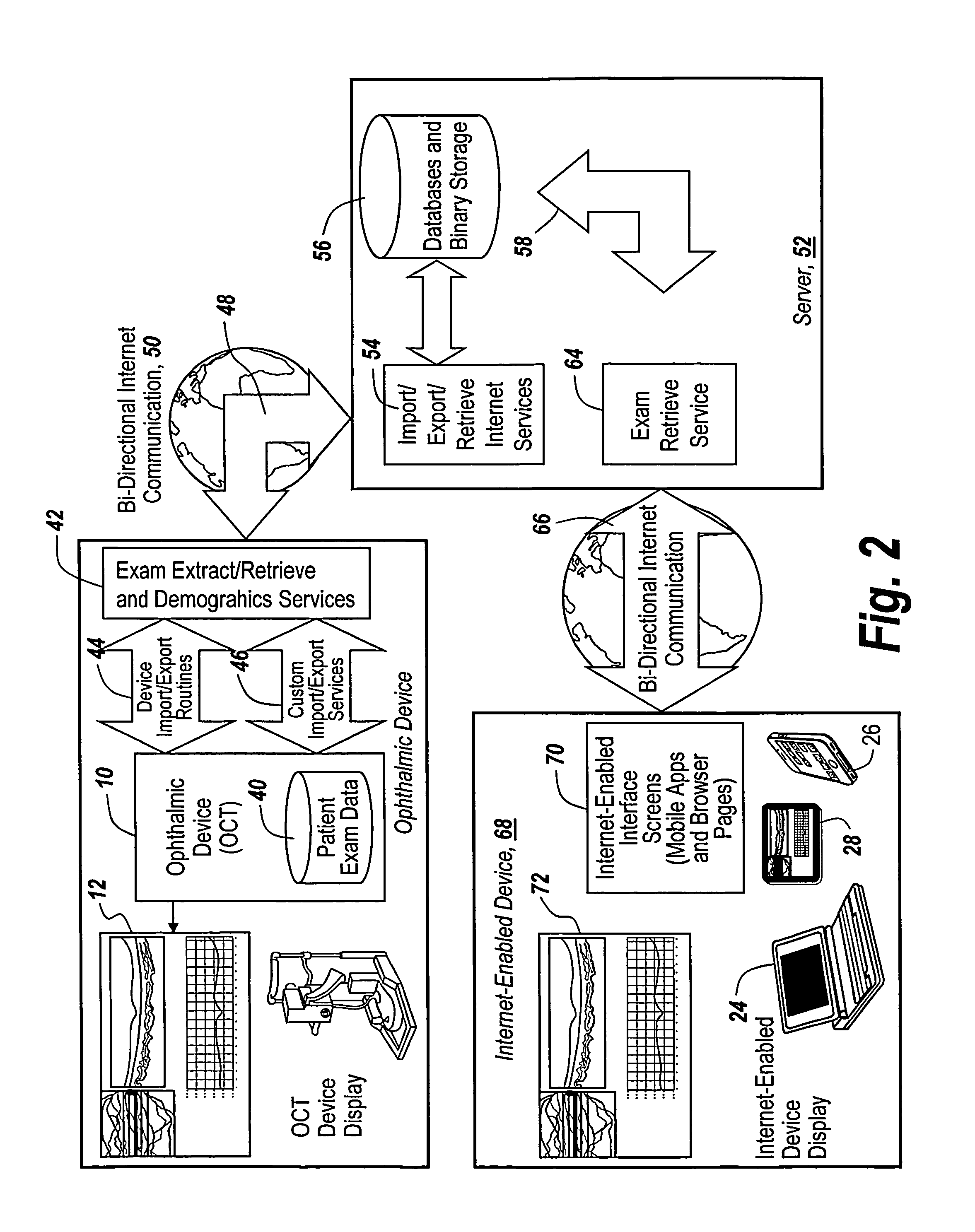 Remote exam viewing system