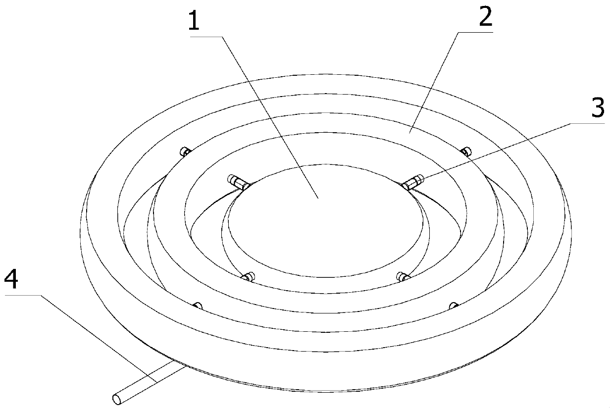 Skin expander for plastic surgery and flow limiting connecting pipe