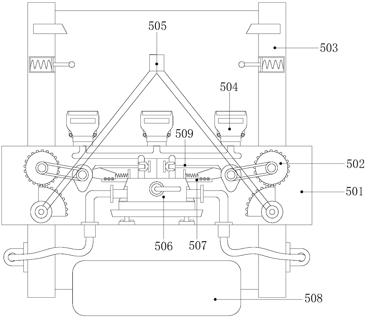 Finished product conveying device for clothes production