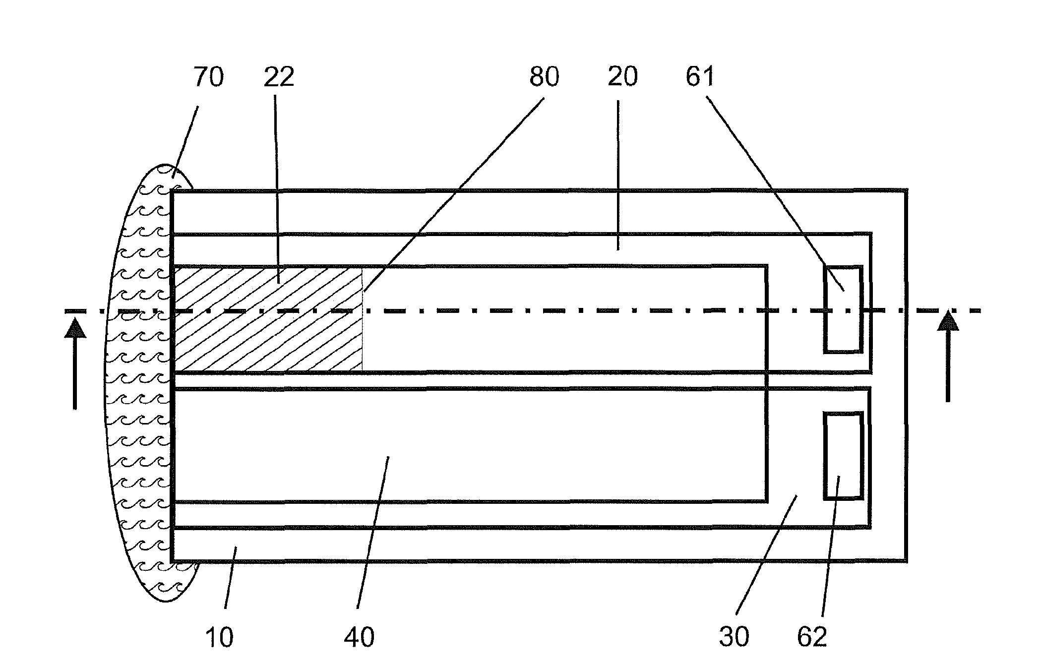 Method and apparatus for the time controlled activation of elements