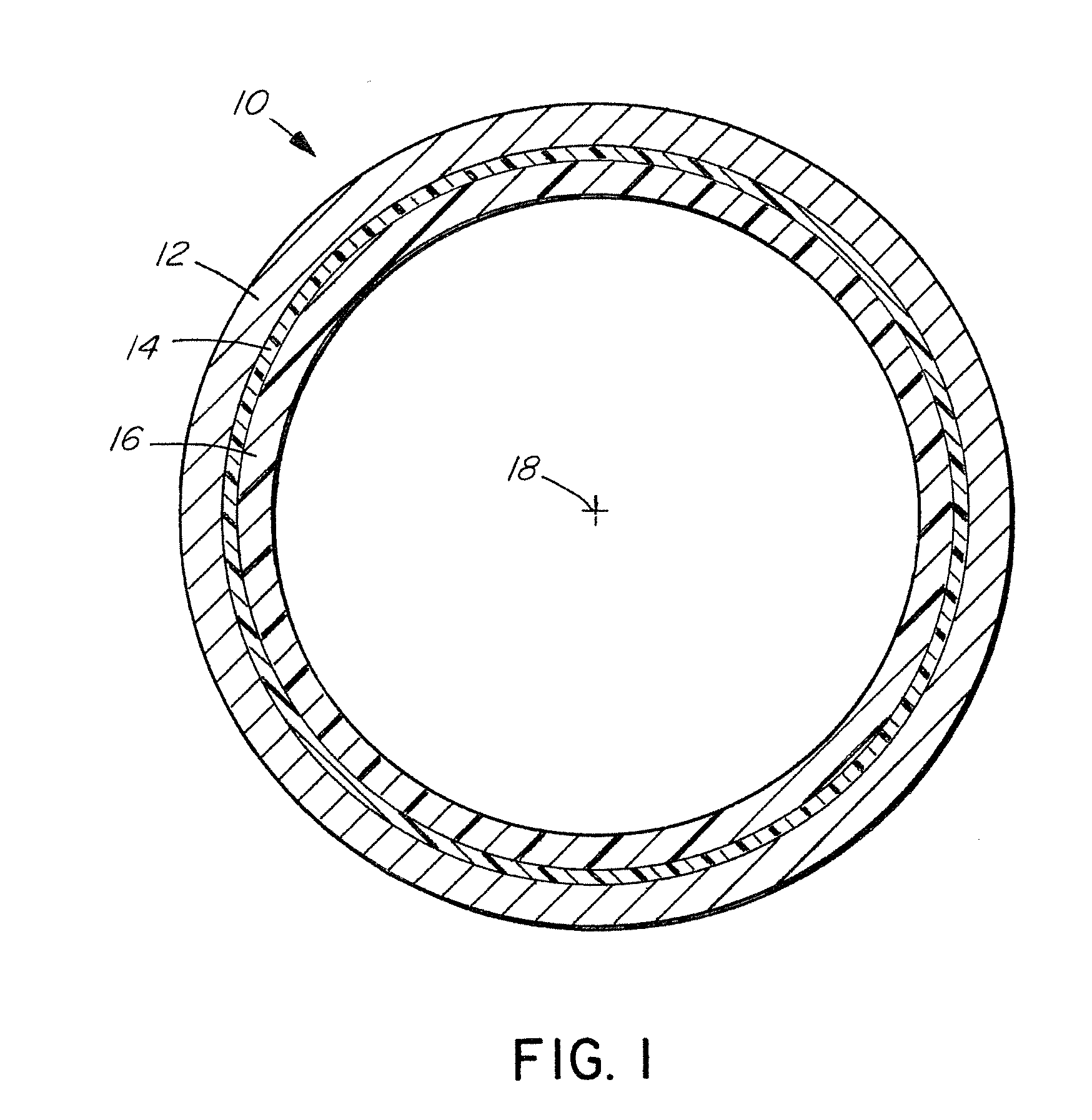 Method and apparatus for high pressure water treatment of the inside of a pipe section