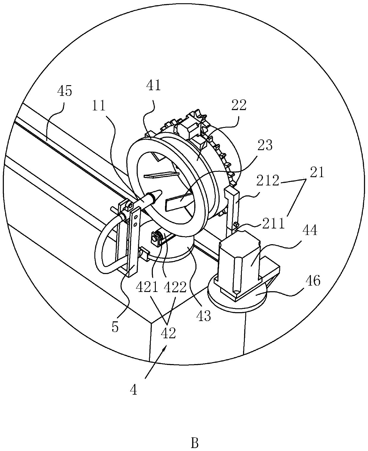 Spraying dust-settling system for concrete factory