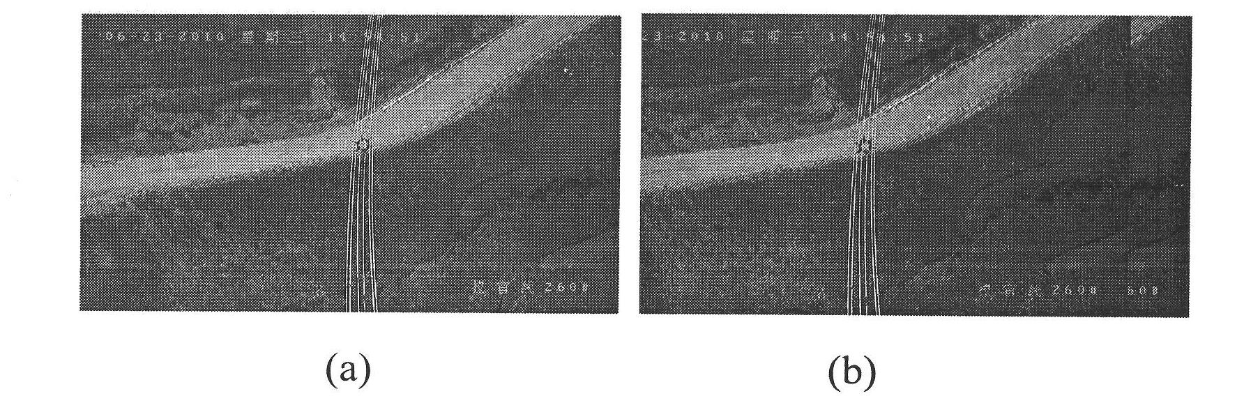 Method for recognizing and calculating galloping of transmission conductor based on video image processing