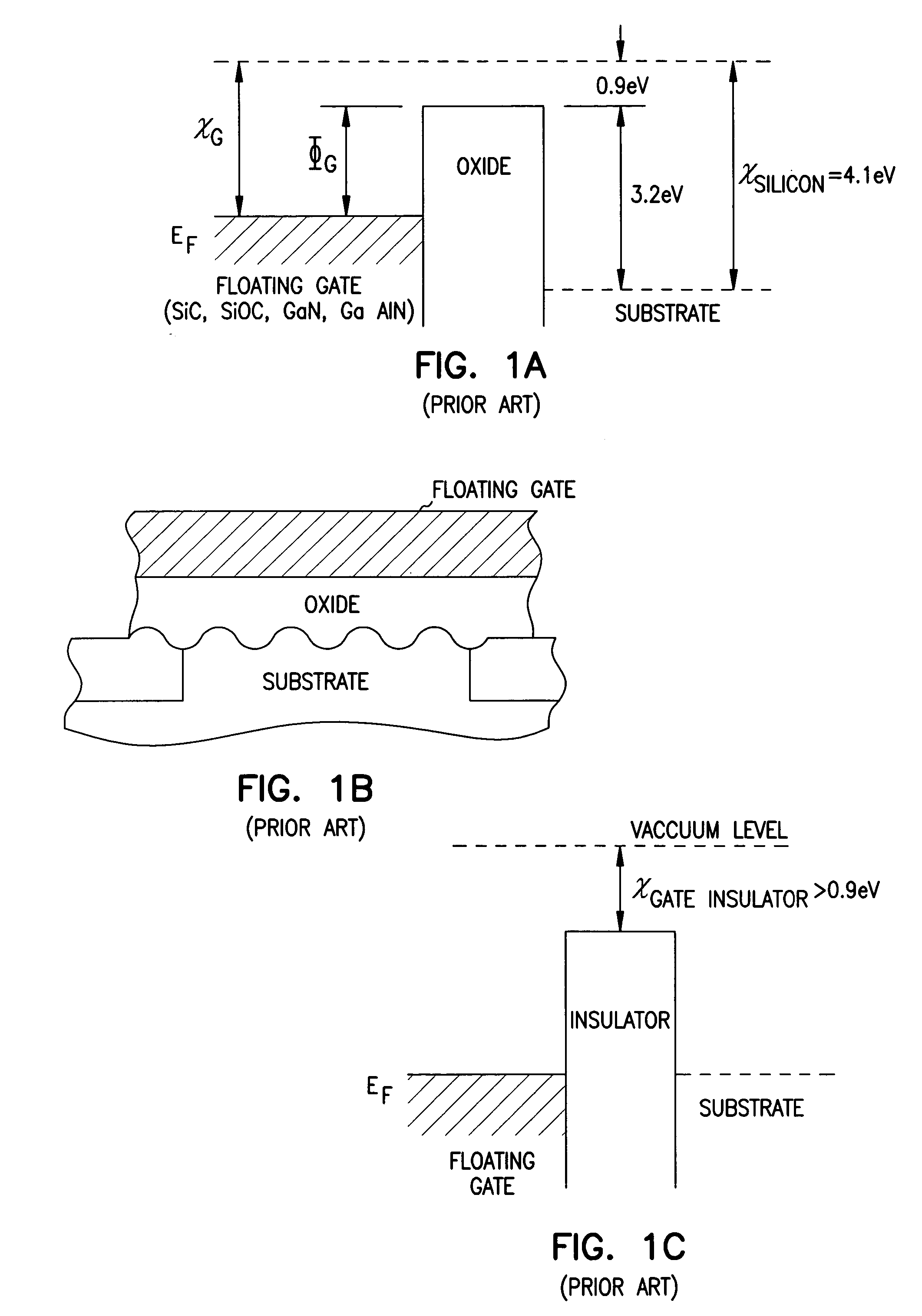 Programmable array logic or memory with p-channel devices and asymmetrical tunnel barriers