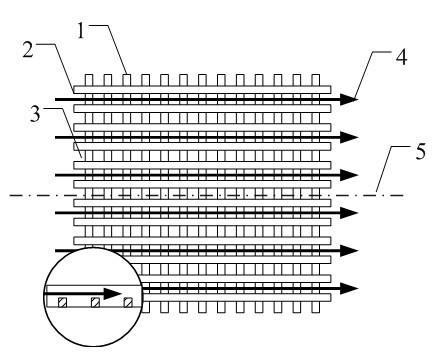 X-spiral-flow wound membrane diversion screen