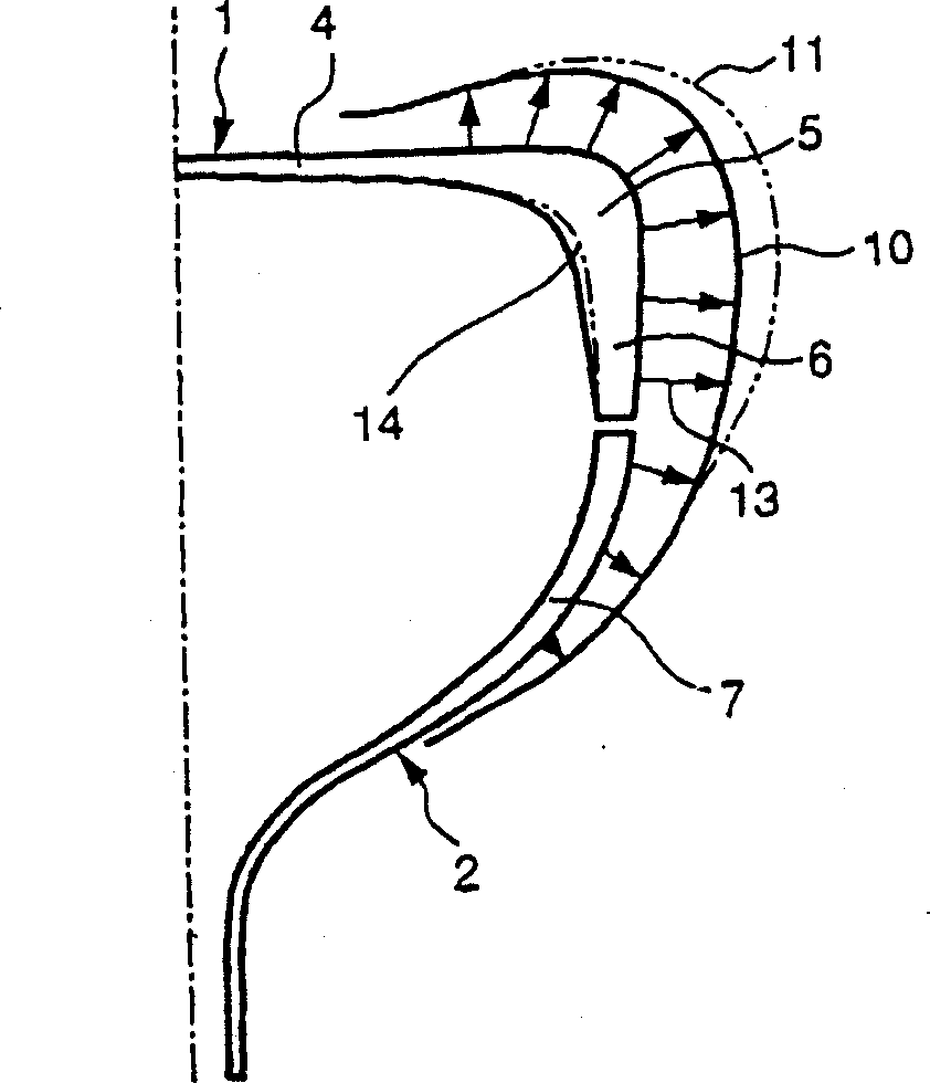 Glass bulb with cathode-ray tube and cathode-ray tube