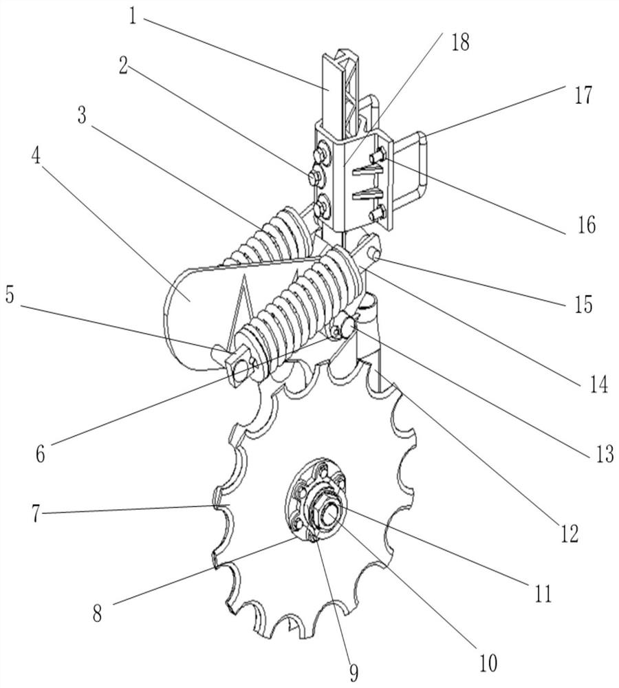 Fertilizing and ditching device suitable for sticky and wet soil operation