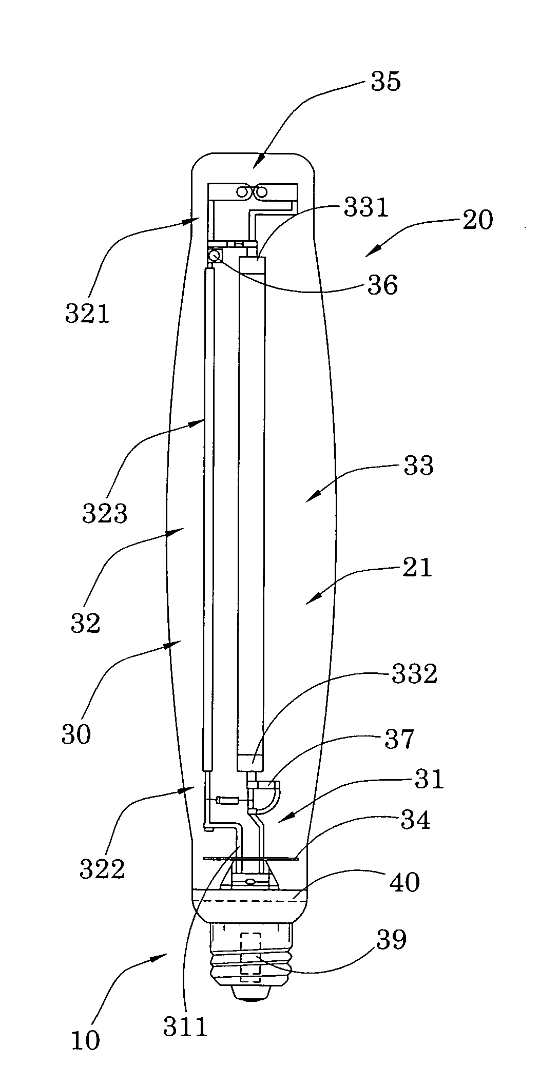 High pressure sodium lamp